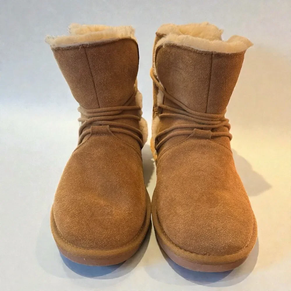 Minnetonka Tan Shearling Winter Boots